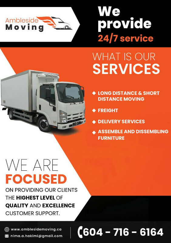 Moving, freight and storage services