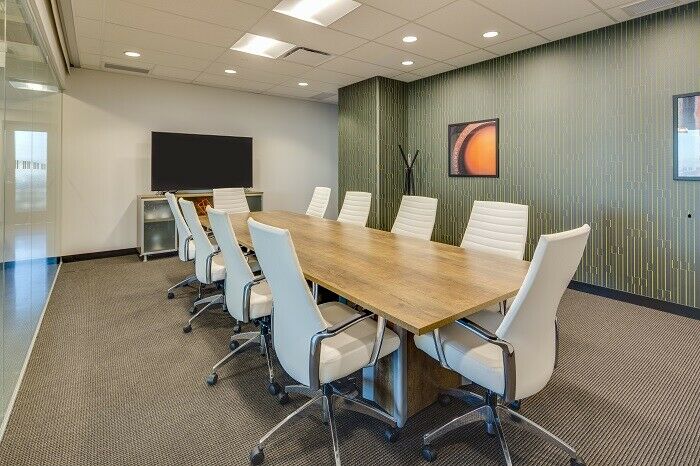 Work your way in a private office for five.