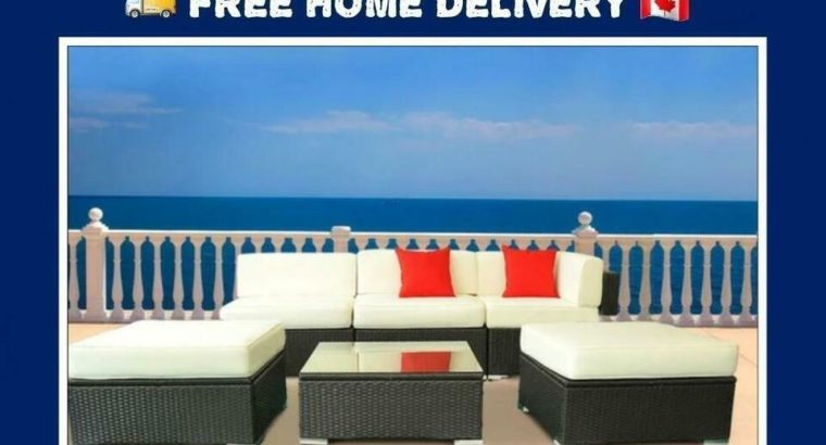 Free Delivery • 7Pc Wicker Patio Sectional Garden Outdoor Furniture Set
