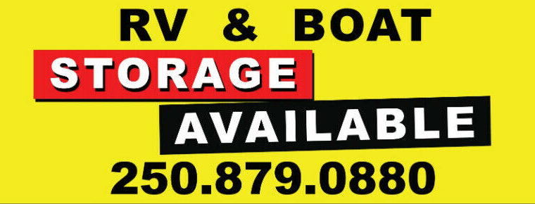 RV and boat storage and more outdoor equipment storage available