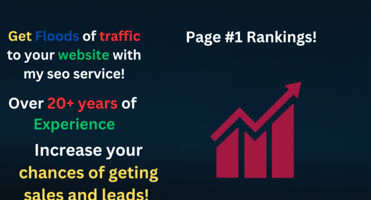I will help you rank website with seo