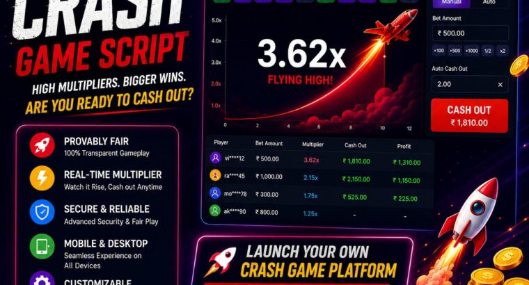 Enterprise-Grade Crash Game Script Built for Maximum Player Engagement